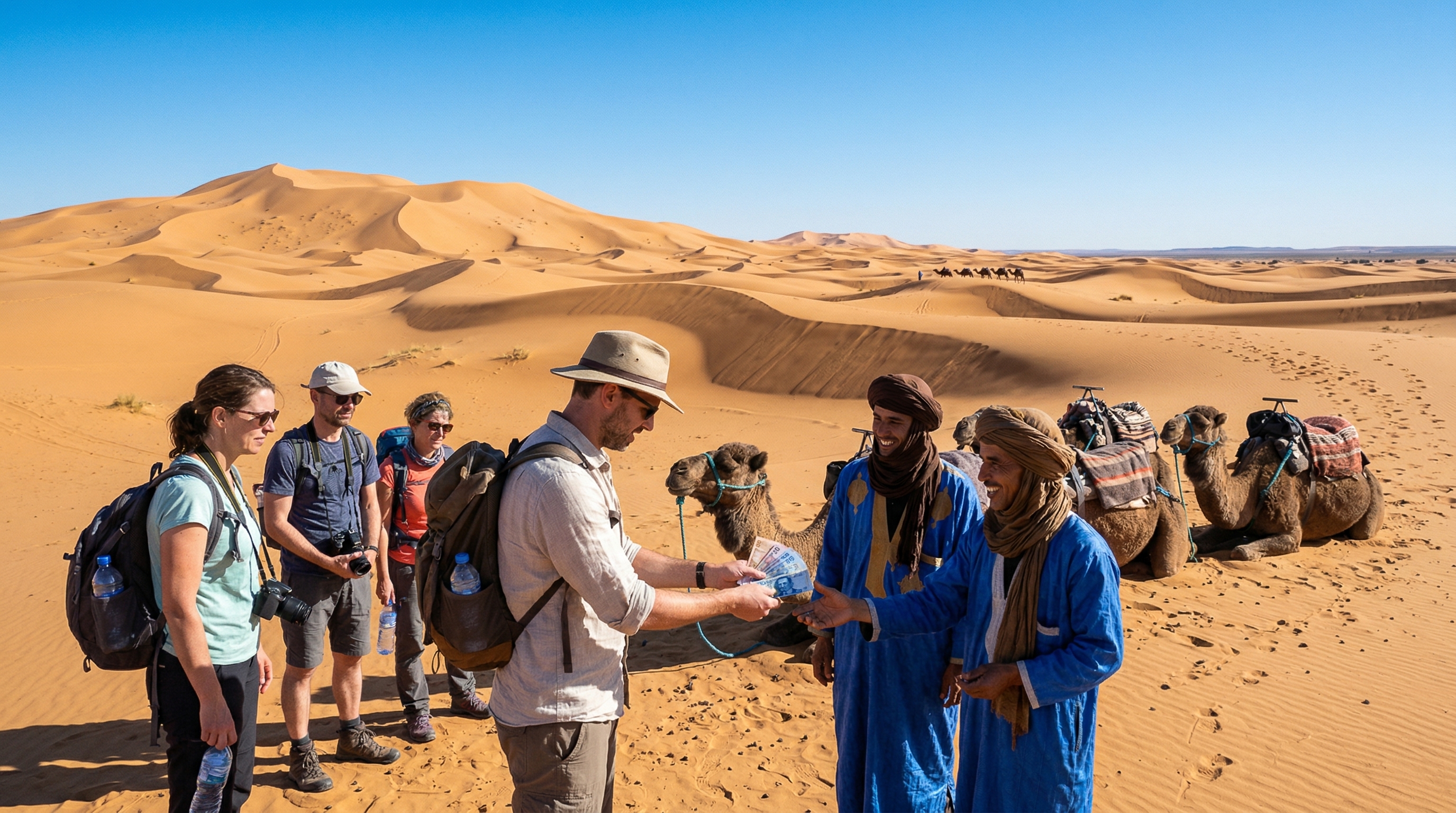 Excursion dans le désert marocain et budget cash