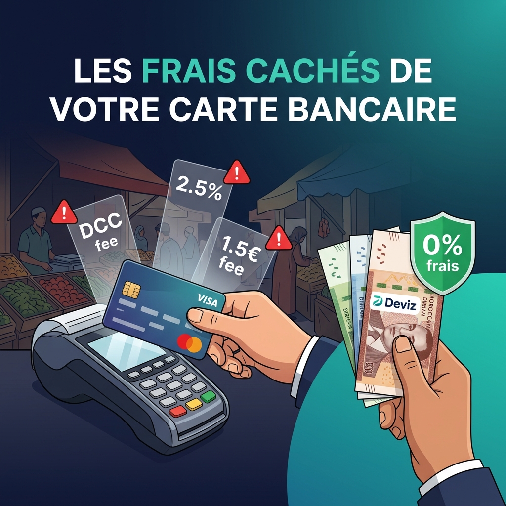 Les frais cachés de votre carte bancaire internationale au Maroc
