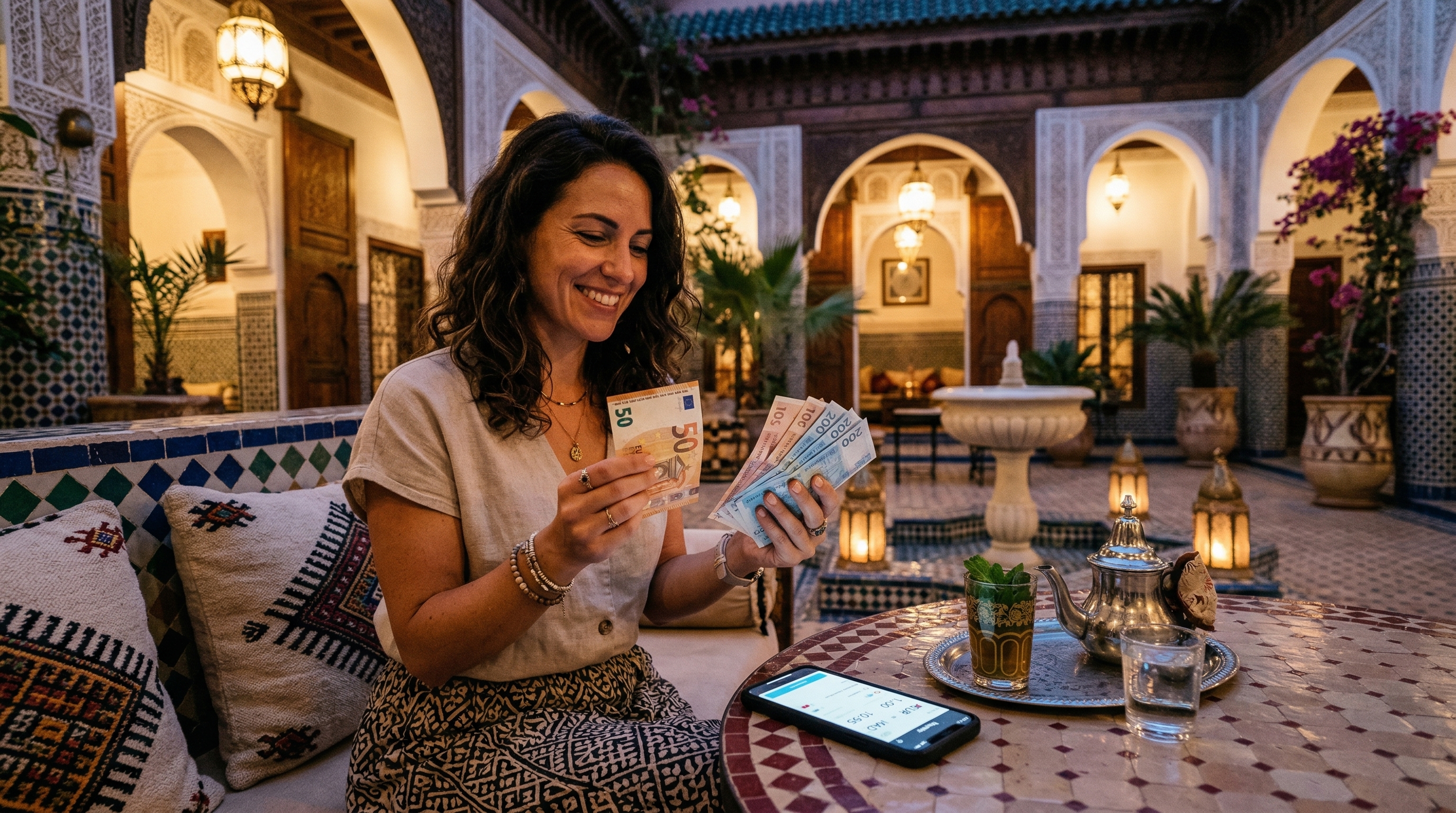 Location Airbnb au Maroc et budget de change de devises