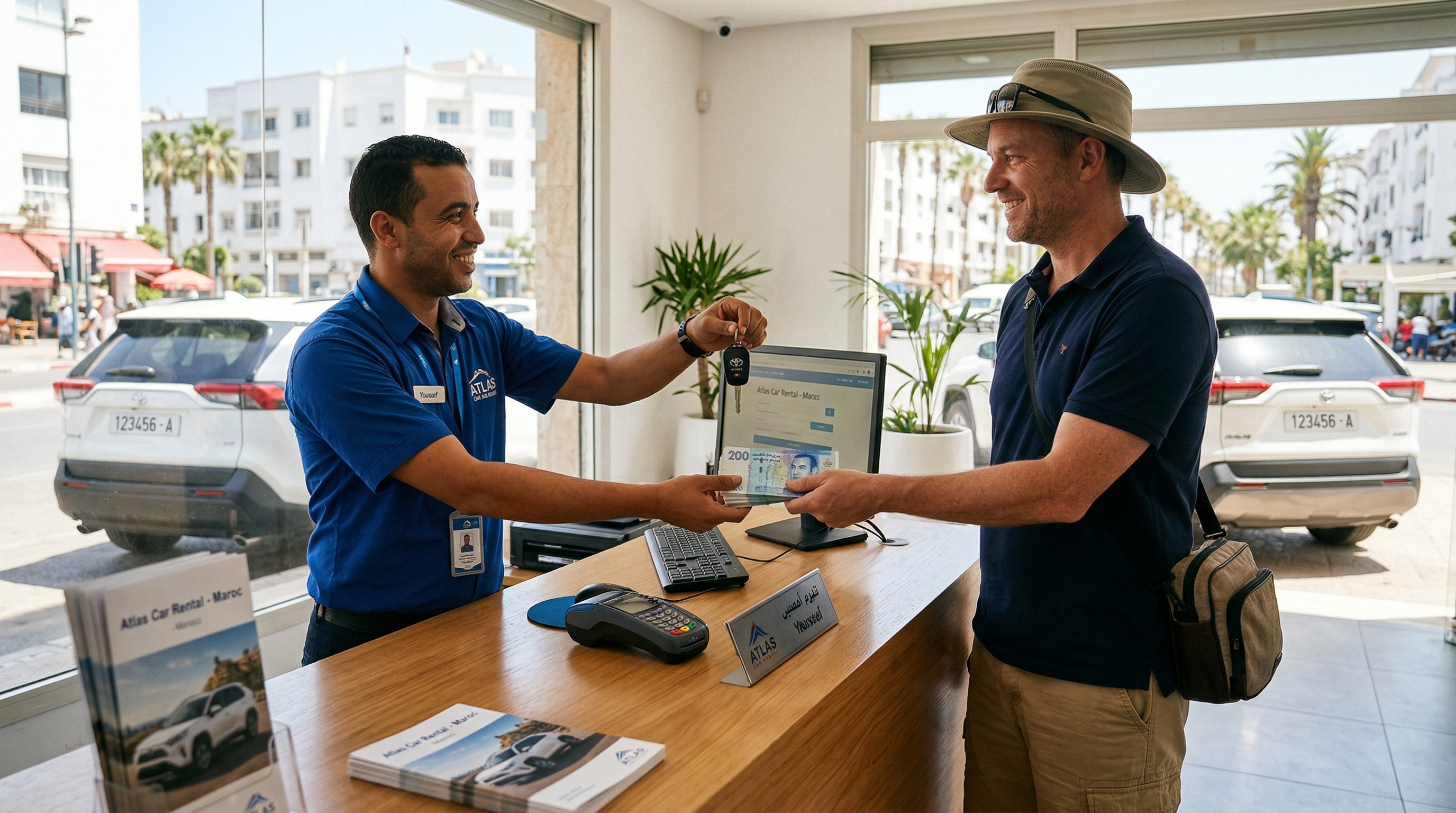Location de voiture au Maroc et paiement cash au meilleur taux de change