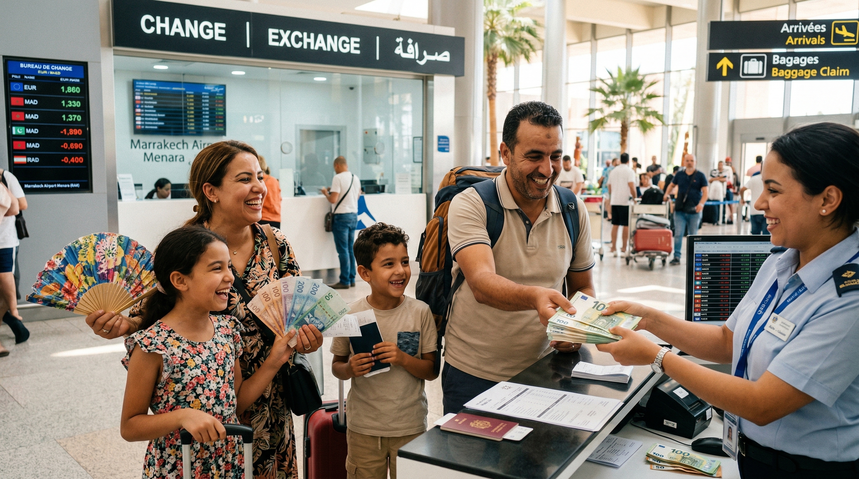 MRE en vacances au Maroc : changer ses euros en dirhams l'été